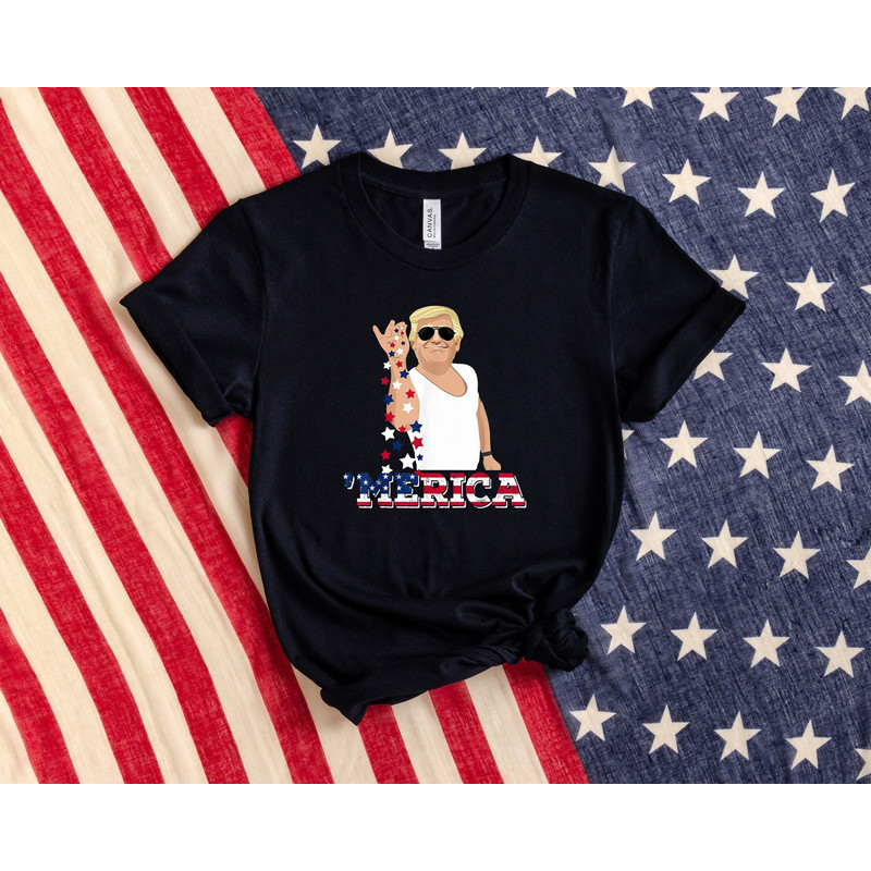 Merica Trump 4th of July Shirt, Funny Trump 4th of July Shirt, Independence Day Shirt, Happy 4th of July Shirt, 4th of July Gifts, USA Shirt - 1.jpg