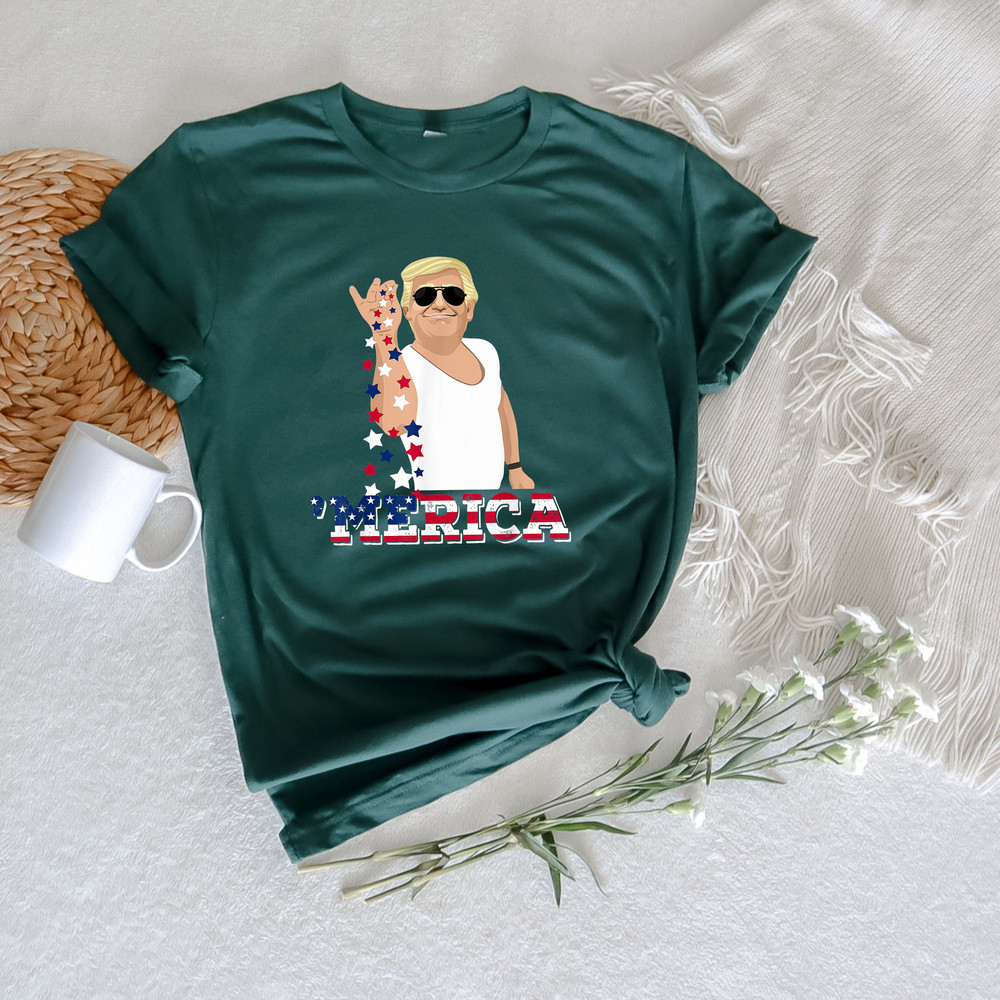 Merica Trump 4th of July Shirt, Funny Trump 4th of July Shirt, Independence Day Shirt, Happy 4th of July Shirt, 4th of July Gifts, USA Shirt - 3.jpg