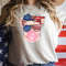 Retro Comfort Patriotic Pig Shirt, Bubble gum 4th of July Pig Shirt, Pig Sunglasses, Pig Bubblegum Bandana, 4th of July Gifts, Patriotic Tee - 2.jpg