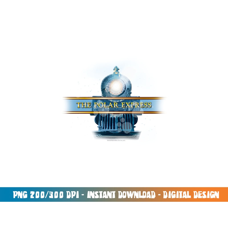 Polar Express Train Logo Longsleeve T Shirt Long Sleeve png, sublimation .jpg