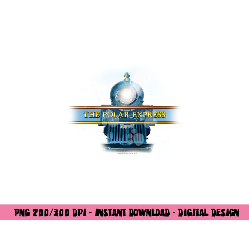 Polar Express Train Logo Longsleeve T Shirt Long Sleeve png, sublimation .jpg