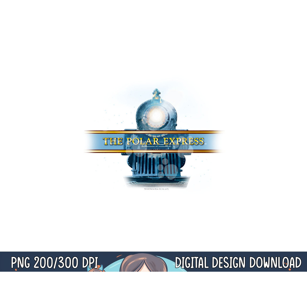 Polar Express Train Logo Longsleeve T Shirt Long Sleeve png, sublimation .jpg