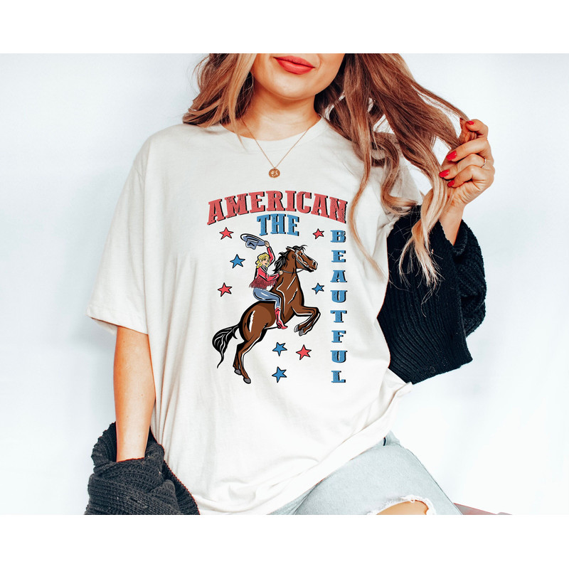 America The Beautiful, Distressed 4th Of July Shirt, American Flag Shirt, Fireworks Shirt, USA T-Shirt, Vintage Retro Independence Day Shirt - 1.jpg