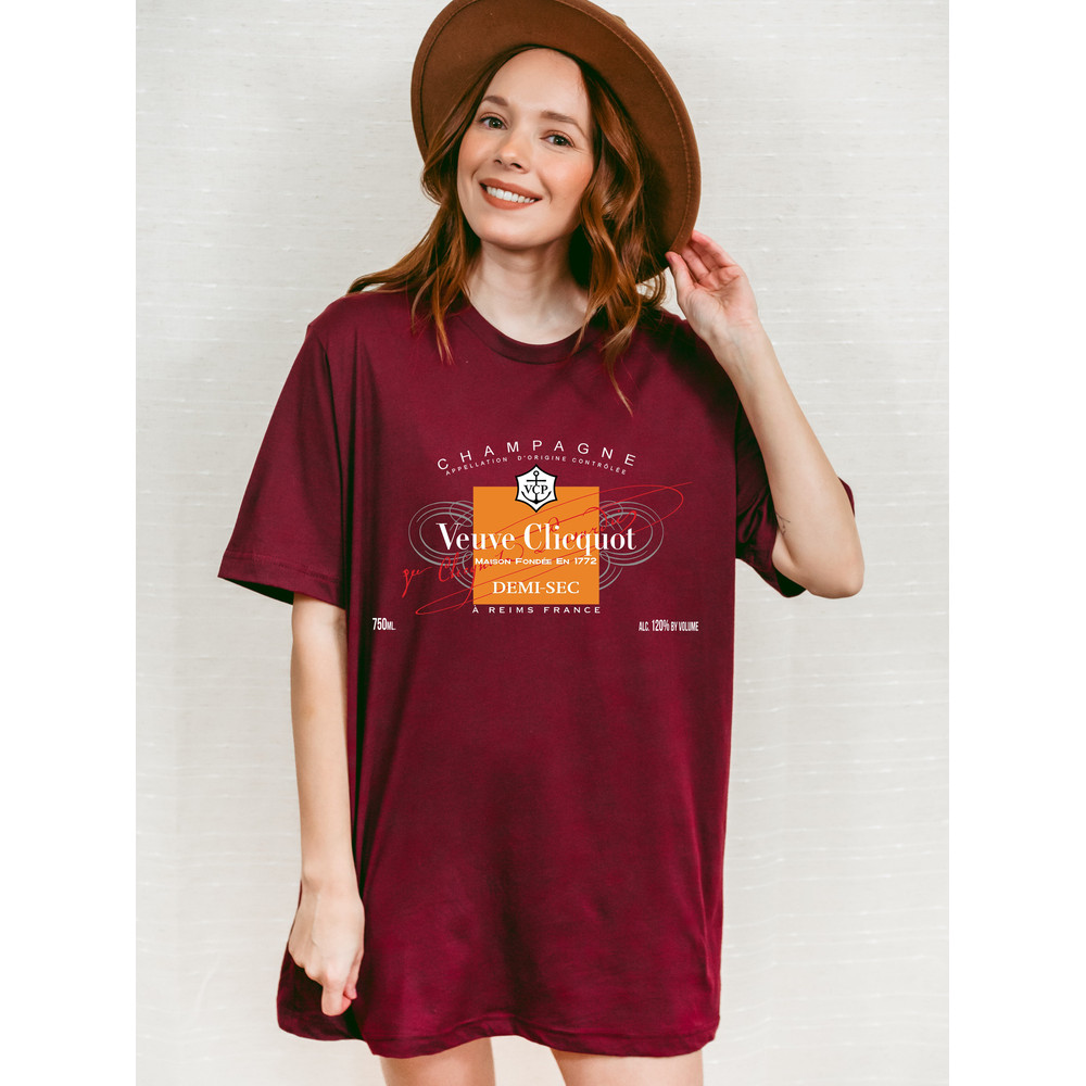 Champagne Veuve Rose Shirt, Champagne Tennis Club T-shirt, Orange Champagne Rosé Label Shirt, Champagne Veuve Rose Sweatshirts - 4.jpg
