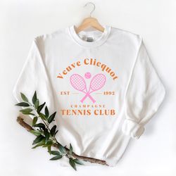 champagne veuve rose tennis club sweat,  champagn