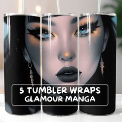 woman beauty anime cute, skinny tumbler, 30oz skinny tumbler