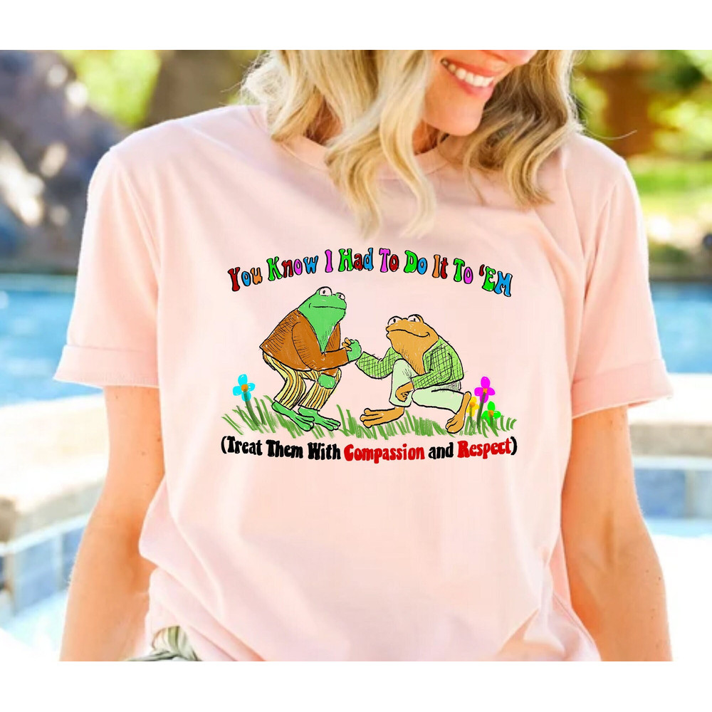 Compassion & Respect Frog And Toad Shirt, Vintage Classic Book Sweatshirt, Cottage core Aesthetic Shirt, Frog And Toad Crewneck Sweatshirt - 1.jpg