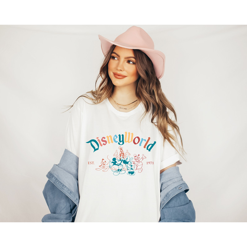 Comfort Retro Vintage Walt Disney World Est 1971 Shirt,Mickey and Friend Shirt,Disneyworld Est 1971 Shirt,Disney Family Shirt,Disneyland Tee - 2.jpg