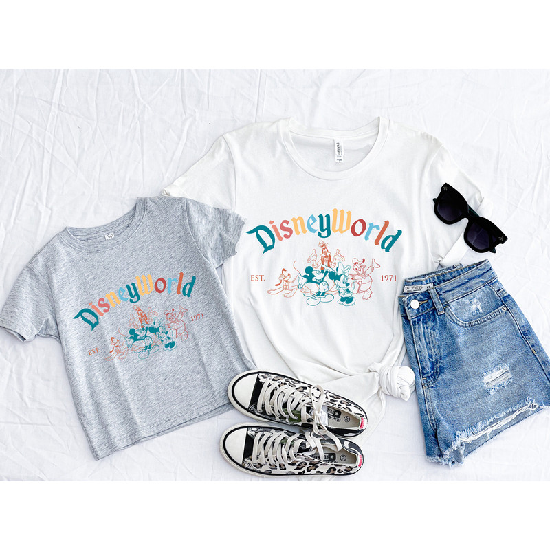 Comfort Retro Vintage Walt Disney World Est 1971 Shirt,Mickey and Friend Shirt,Disneyworld Est 1971 Shirt,Disney Family Shirt,Disneyland Tee - 3.jpg