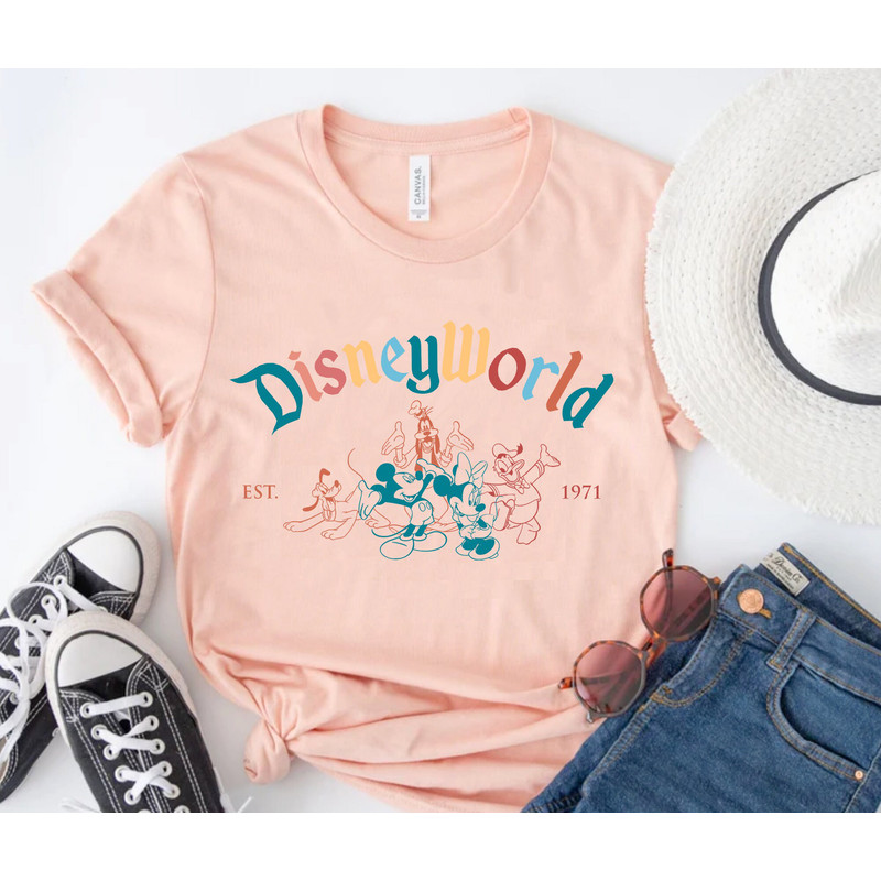 Comfort Retro Vintage Walt Disney World Est 1971 Shirt,Mickey and Friend Shirt,Disneyworld Est 1971 Shirt,Disney Family Shirt,Disneyland Tee - 4.jpg