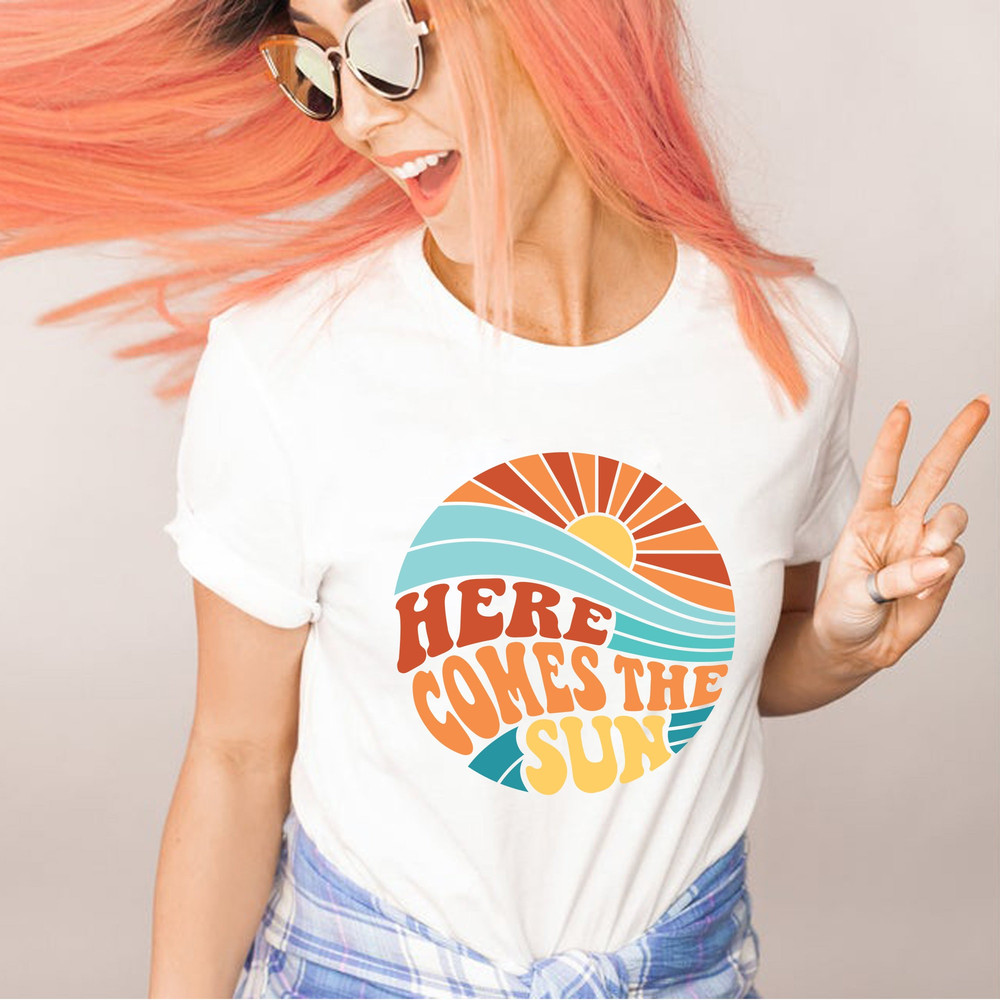 Here Comes The Sun Shirt,Summer Shirt, Summer Vacation Shirt,Beach Vacation Shirt,Beach Shirt,Summer Outfit, Vacation Shirt,2022 Beach Shirt - 2.jpg