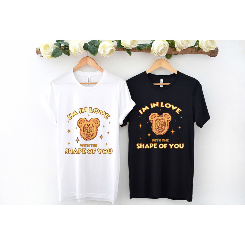 I'm In Love With The Shape Of You, Mickey Waffle, Disney Snacks, Disneyland Family Vacation, Groups Disneyworld Shirts, Disney Inspired Tees - 4.jpg