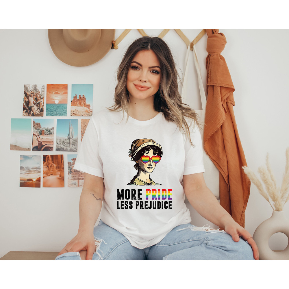 More Pride Less Prejudice, LGBTQ Shirt, Jane Austen Shirt, Proud Ally Shirt, Pride Month Shirt,Supporting Lgbt People Shirt,Pride Ally Shirt - 1.jpg