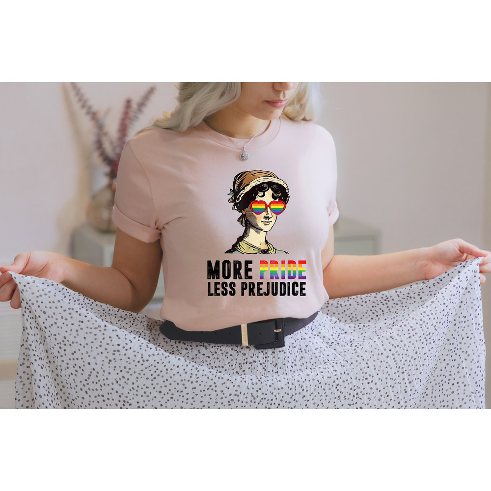 More Pride Less Prejudice, LGBTQ Shirt, Jane Austen Shirt, Proud Ally Shirt, Pride Month Shirt,Supporting Lgbt People Shirt,Pride Ally Shirt - 3.jpg