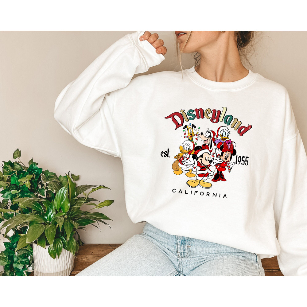 Disneyland Christmas, Retro Mickey And Friends Disneyland Christmas Sweatshirt, Disneyland Shirt, 2022 Family Vacation Shirt,Christmas sweat - 3.jpg