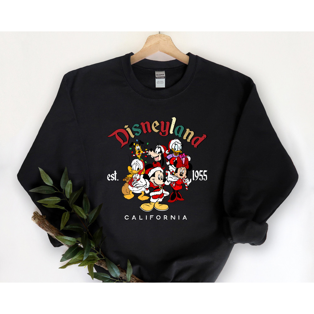 Disneyland Christmas, Retro Mickey And Friends Disneyland Christmas Sweatshirt, Disneyland Shirt, 2022 Family Vacation Shirt,Christmas sweat - 4.jpg