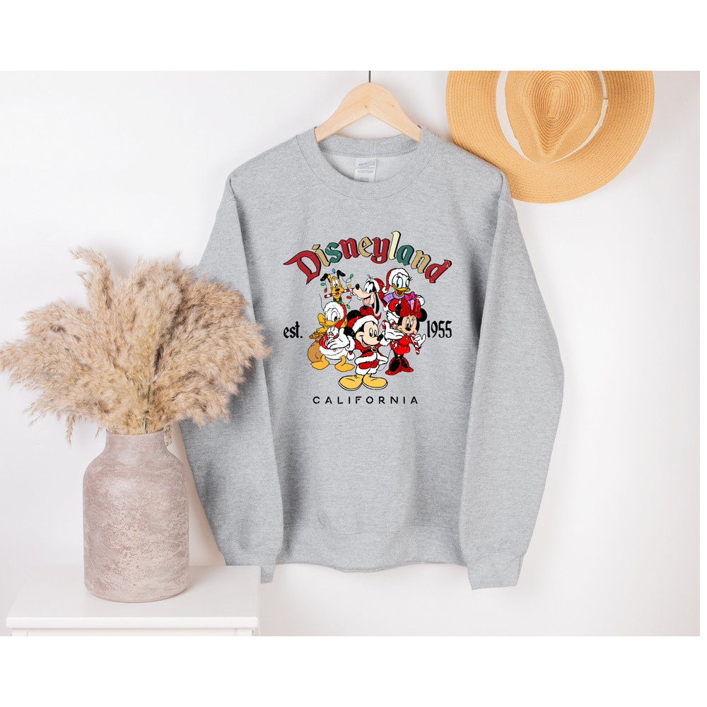 Disneyland Christmas, Retro Mickey And Friends Disneyland Christmas Sweatshirt, Disneyland Shirt, 2022 Family Vacation Shirt,Christmas sweat - 6.jpg