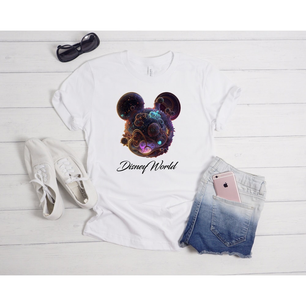 Disneyworld Shirts, Mickey Galaxy Space Shaped Modern Art, Disney Shirt, Disney Gift for Kids, Mickey Disney Shirts Family, Disneyworld tee - 3.jpg