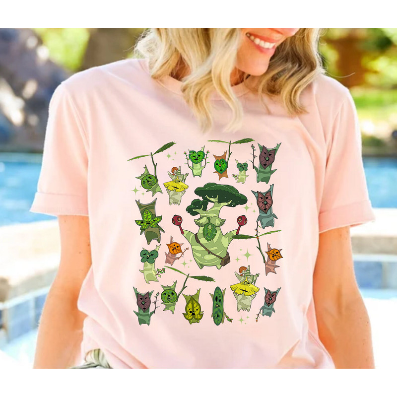 Zelda Korok Shirt, Korok Zelda Plant Shirt, Tri Force Shirt, Hylian Shirt, Preppy Clothes, Lineart Korok Shirt, Gifts, Flora Of Hyrule Shirt - 4.jpg