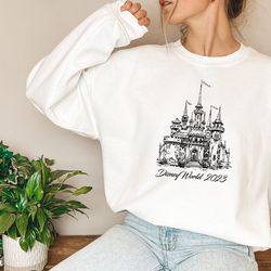 retro castle disneyworld est 1971 sweatshirt, disneyworld shirt, 2023 family vac