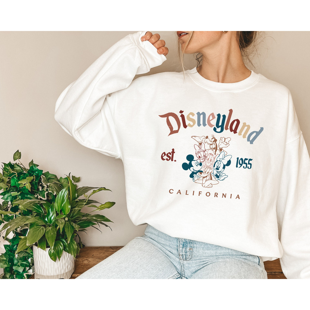 Retro Mickey And Friends Disneyland Est 1955 Sweatshirt, Disneyland Shirt, 2022 Family Vacation Shirt, Magic Kingdom, Minnie Donald Shirt - 3.jpg