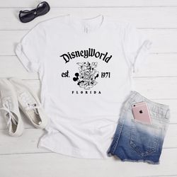 retro mickey est 1971 shirt, vintage disneyworld shirt, disneyworld family shirt