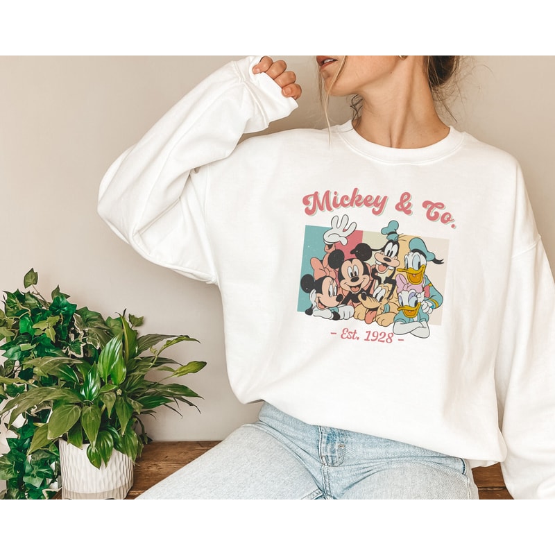 Vintage Disney Mickey And Co, Est 1928 Sweatshirt, Disneyworld Sweatshirt, 2023 Family Vacation Shirt, Disneyworld shirts - 2.jpg