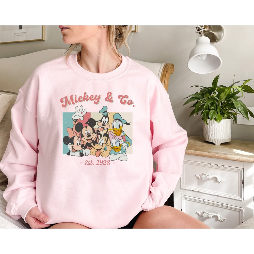 Vintage Disney Mickey And Co, Est 1928 Sweatshirt, Disneyworld Sweatshirt, 2023 Family Vacation Shirt, Disneyworld shirts - 5.jpg