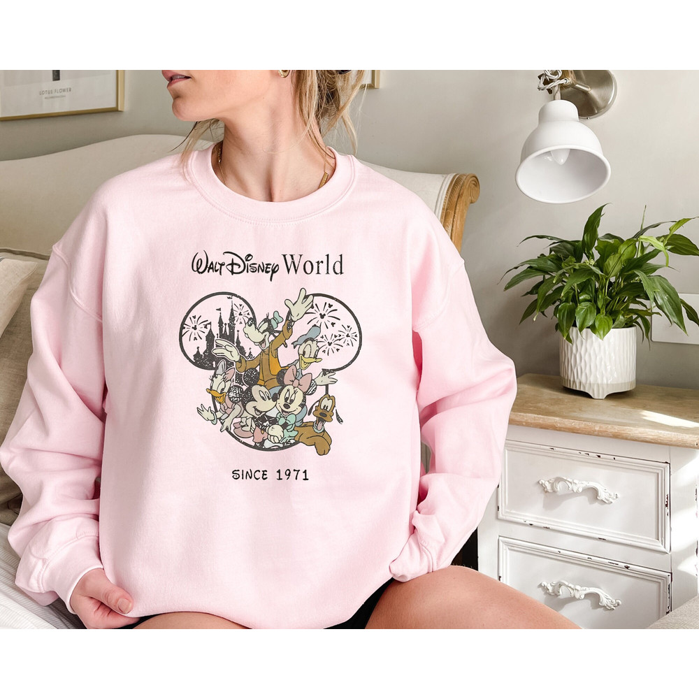 Vintage Mickey And Friends Disneyworld Est 1971 Sweatshirt, Disneyworld Shirt, 2023 Family Vacation Shirt, Magic Kingdom, disneyworld Shirts - 3.jpg