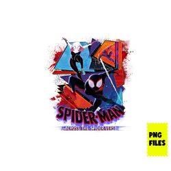 across the spider verse png, spider png, spider logo png, spider man png, superhero png, png digital file
