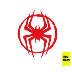 spider logo png, spider man png, across the spider verse png, spider png, superhero png, png digital file