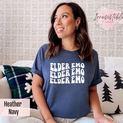 groovy elder emo shirt gift for goth lovers, gothic emo shirt, emo subculture t-shirt