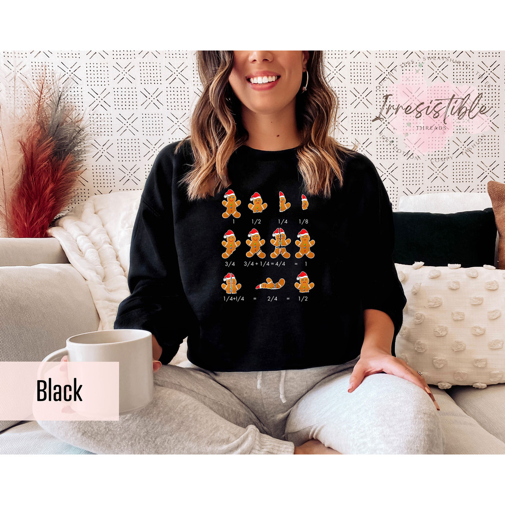 Gingerbread Sweatshirt Gift For Math Teacher, Math Teacher Holiday Season Gift, Funny Mathematical Christmas Hoodie, Math Students Xmas Gift - 5.jpg