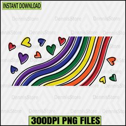 Heart Rainbow LGBT Can Glass Wrap Png,Pride Png,LGBT Png,Lesbian Png ,Gay Png,Bisexual Png,Transgender Png,Queer Png