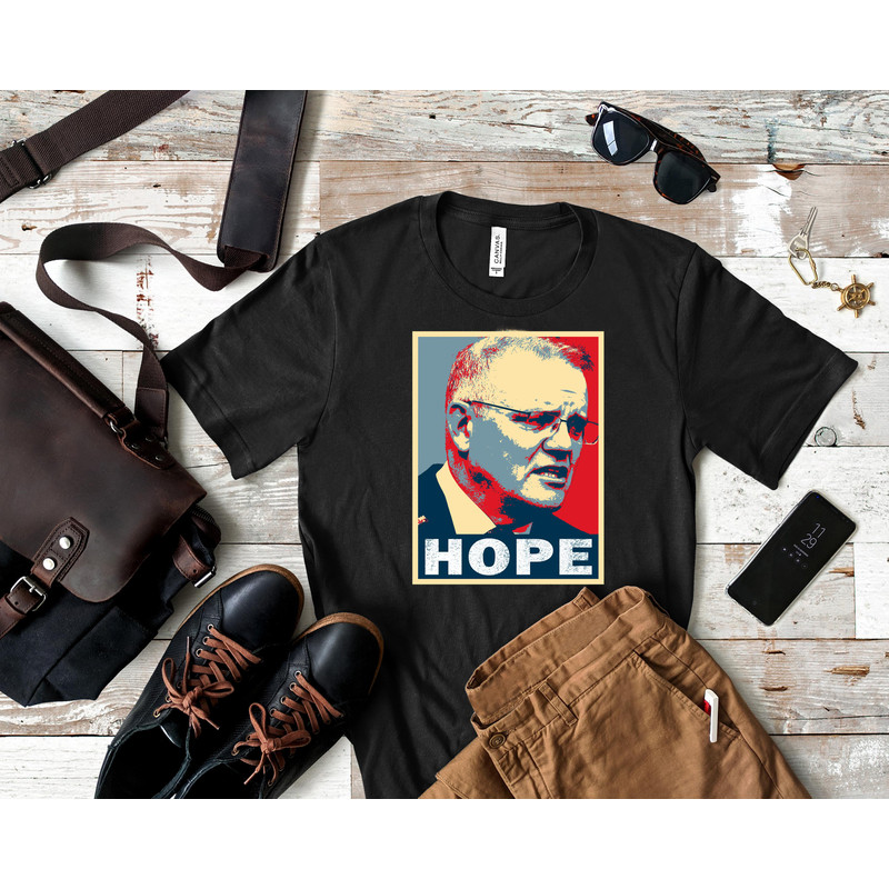 Hope - Australia PM Scott Morrison Essential T-Shirt 195_Shirt_Black.jpg