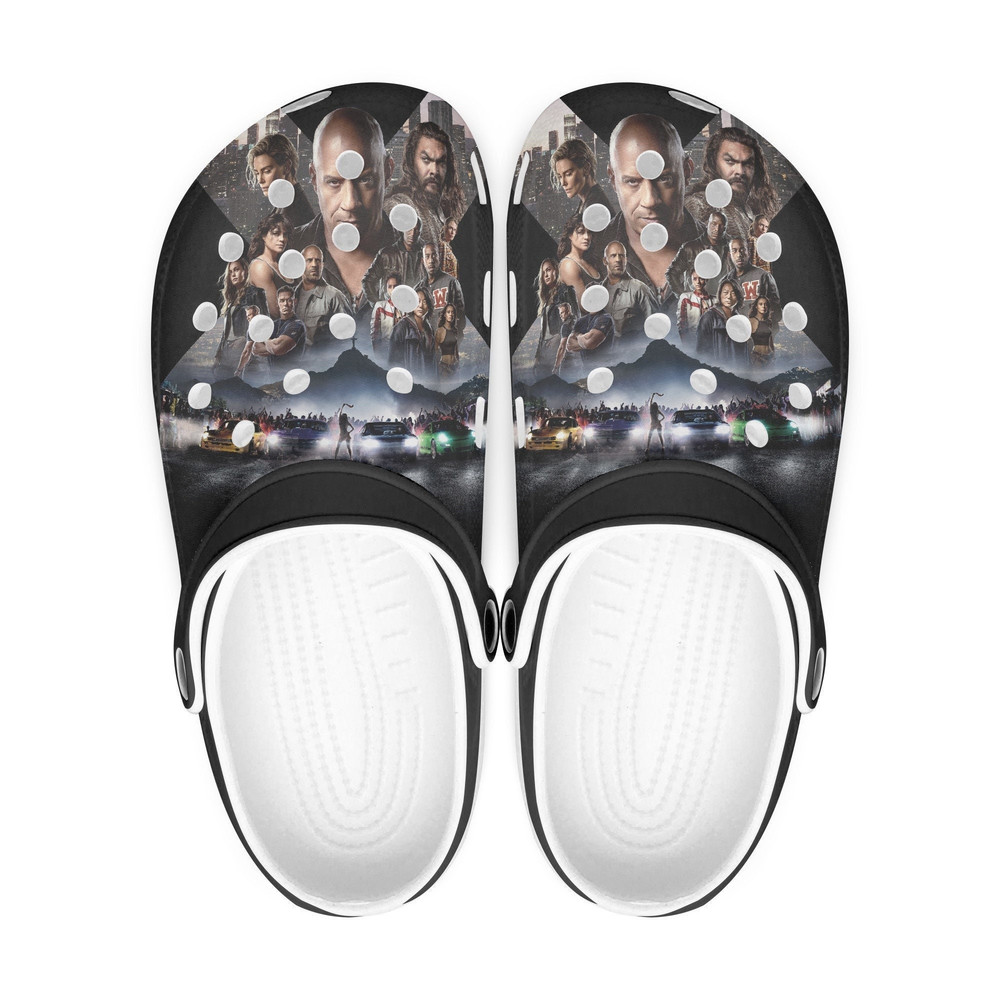 Fast X clogs, Fast and Furious looks like crocs shoes, slippers, flip flops Birthday gift Custom clogs for men, women and kids.jpg