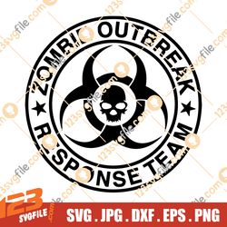 Zombie Outbreak Response Team SVG, EPS, JPEG- Clean lines, ready for your project