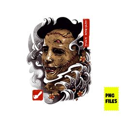 oni leather mask cutting board png, leather mask png, horror movie png, horror png, halloween png, png digital file