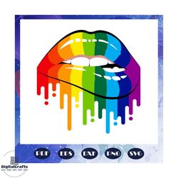 lip lgbt rainbow svg, rainbow heart svg, lgbt svg, lesbian gift, lgbt shirt, lgbt pride, gay pride svg, lesbian gifts, l