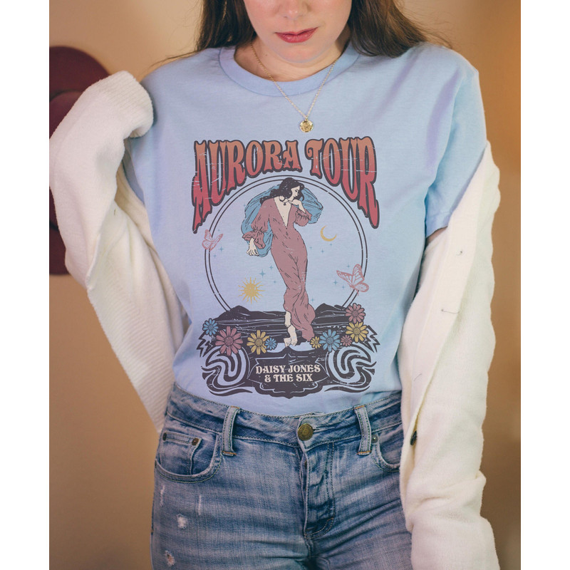 Retro The Aurora Tour 1978-79 Shirt, Vintage Daisy Jones & The Six Shirt, Brilliant Taylor Jenkins Reid Shirt, Aurora World Tour Tee - 5.jpg