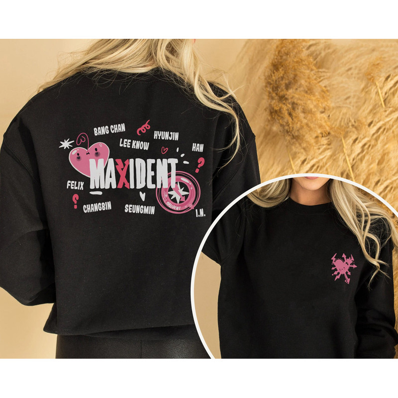 Unisex Sweatshirt Maxident Stray Kids, Bang Chan, Lee Know, Changbin, Hyunjin, Han, Felix, Seungmin, IN Sweater, Maxident New Album, Maniac - 2.jpg