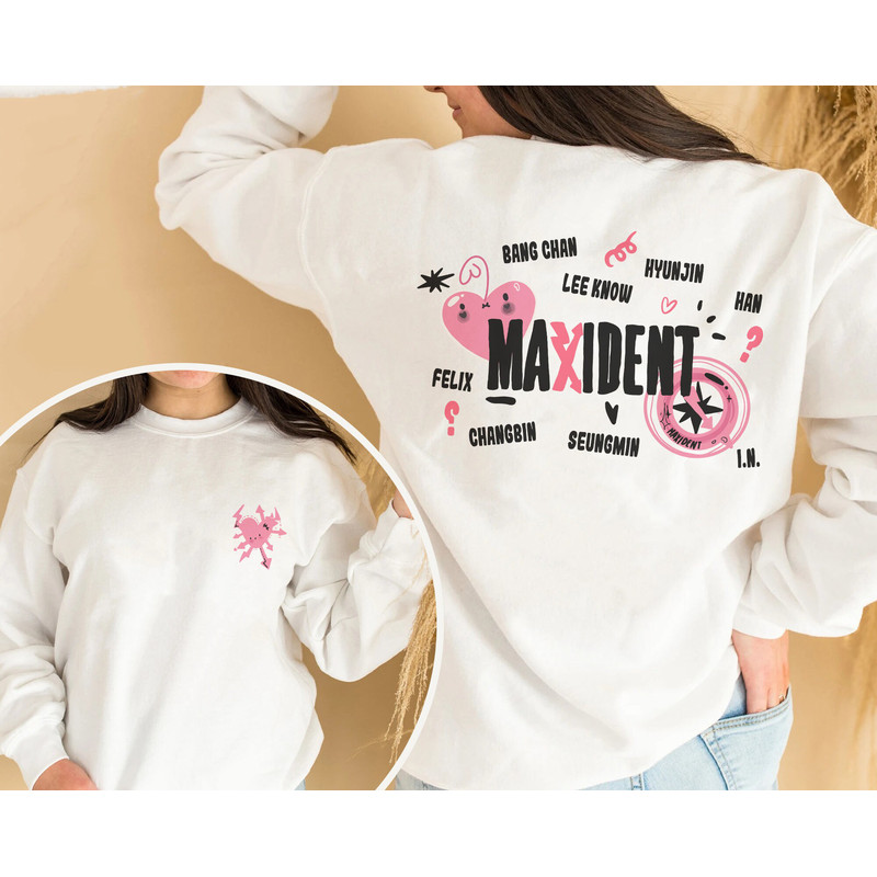Unisex Sweatshirt Maxident Stray Kids, Bang Chan, Lee Know, Changbin, Hyunjin, Han, Felix, Seungmin, IN Sweater, Maxident New Album, Maniac - 4.jpg