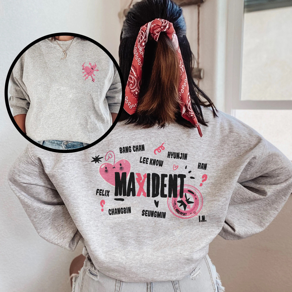 Unisex Sweatshirt Maxident Stray Kids, Bang Chan, Lee Know, Changbin, Hyunjin, Han, Felix, Seungmin, IN Sweater, Maxident New Album, Maniac - 5.jpg