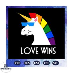 love wins, unicorn lgbt svg, rainbow svg, leseither way, lesbian gift, lgbt shirt, lgbt pride, gay pride svg, lesbian gi