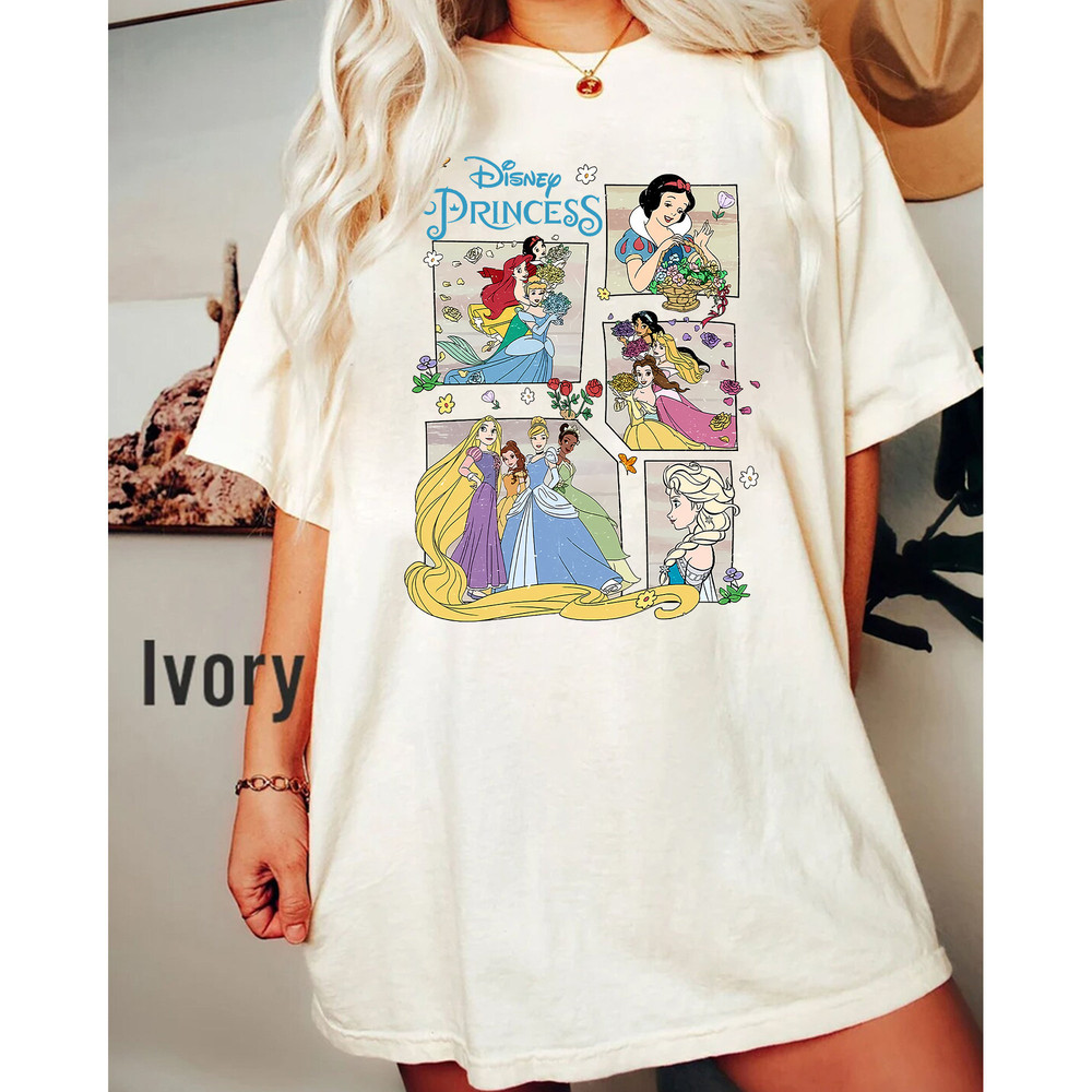 Comfort Colors Disney Princess Shirt, Retro Disney Comfort Colors Shirt, Princess Castle Shirt, Princess Shirt, Disneyland Princess Shirt - 2.jpg