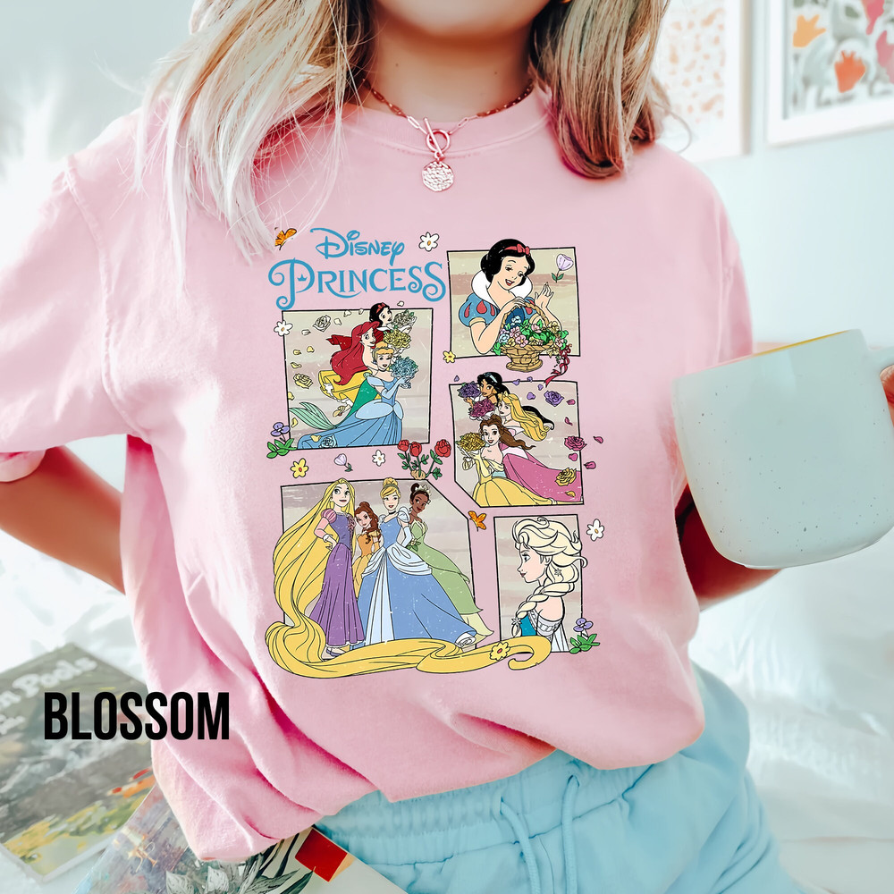 Comfort Colors Disney Princess Shirt, Retro Disney Comfort Colors Shirt, Princess Castle Shirt, Princess Shirt, Disneyland Princess Shirt - 3.jpg