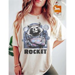 retro rocket racoon comfort colors shirt, marvel guardians of the galaxy 3, rocket racoon shirt, guardians of the galaxy