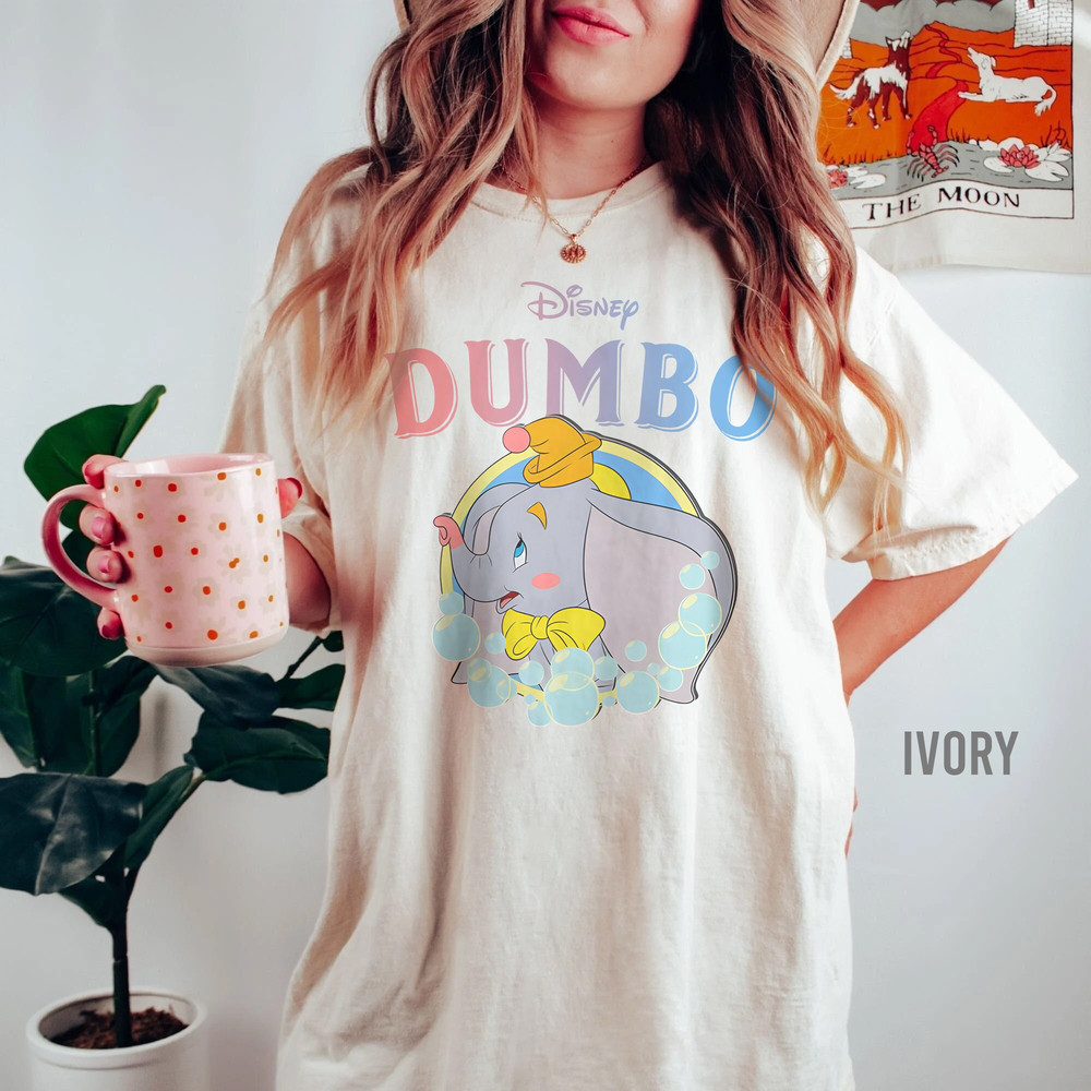 Comfort Colors Dumbo Watercolor Shirt, Disneyland Family Disney Shirt,Disney Dumbo 1941 Shirt,Comfort Dumbo Disney,Dumbo Baby Elephant Shirt - 1.jpg