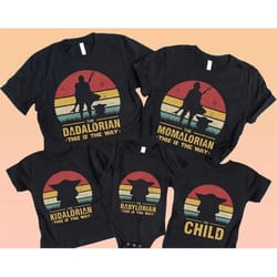 dadalorian shirt custom, dadalorian shirt family, mommy daddy child shirts, the dadalorian 2023 t shirt, the child youth