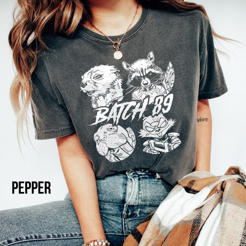 Comfort Colors Lylla Rocket Floor Teefs Shirt, Guardians of The Galaxy Vol3 Shirt, Into The Forever And Beautiful Sky, Rocket and Friends - 3.jpg